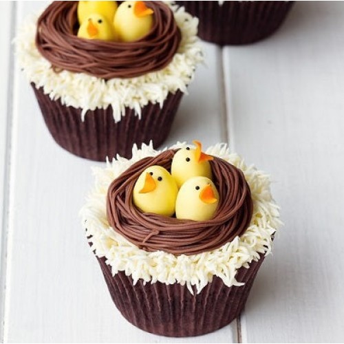 Easter Nest Cupcakes - 6 Cupcakes